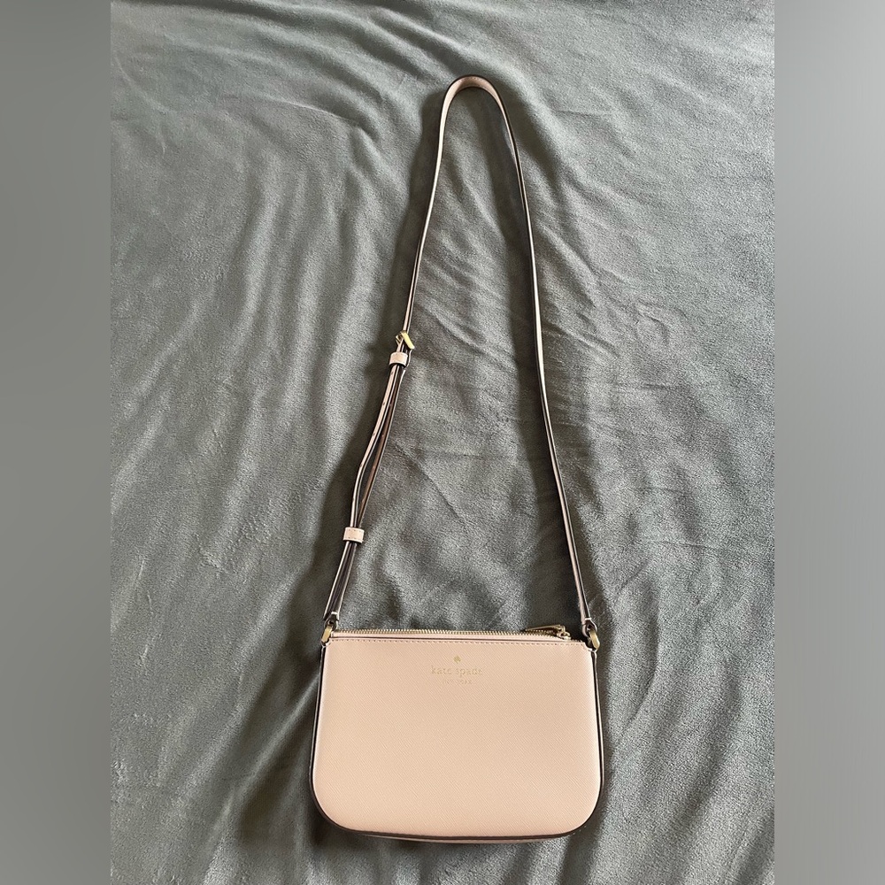 Kate Spade Cream Structured Crossbody Bag